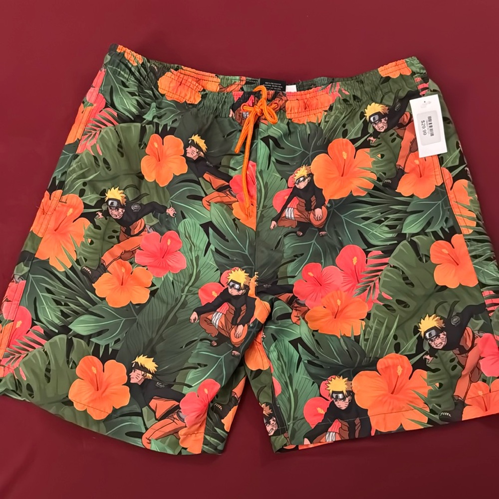 Brand New With Tags Mens Naruto Swim suit